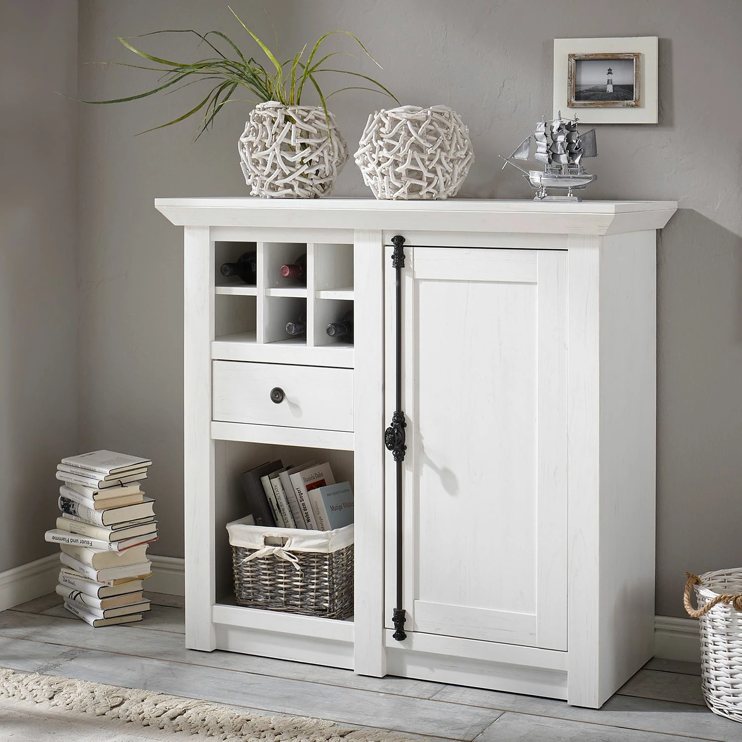 Maison Belfort Buffet Geestland II - Imitation pin blanc 4 Maison Belfort Buffet Geestland II - Imitation pin blanc – Image 2