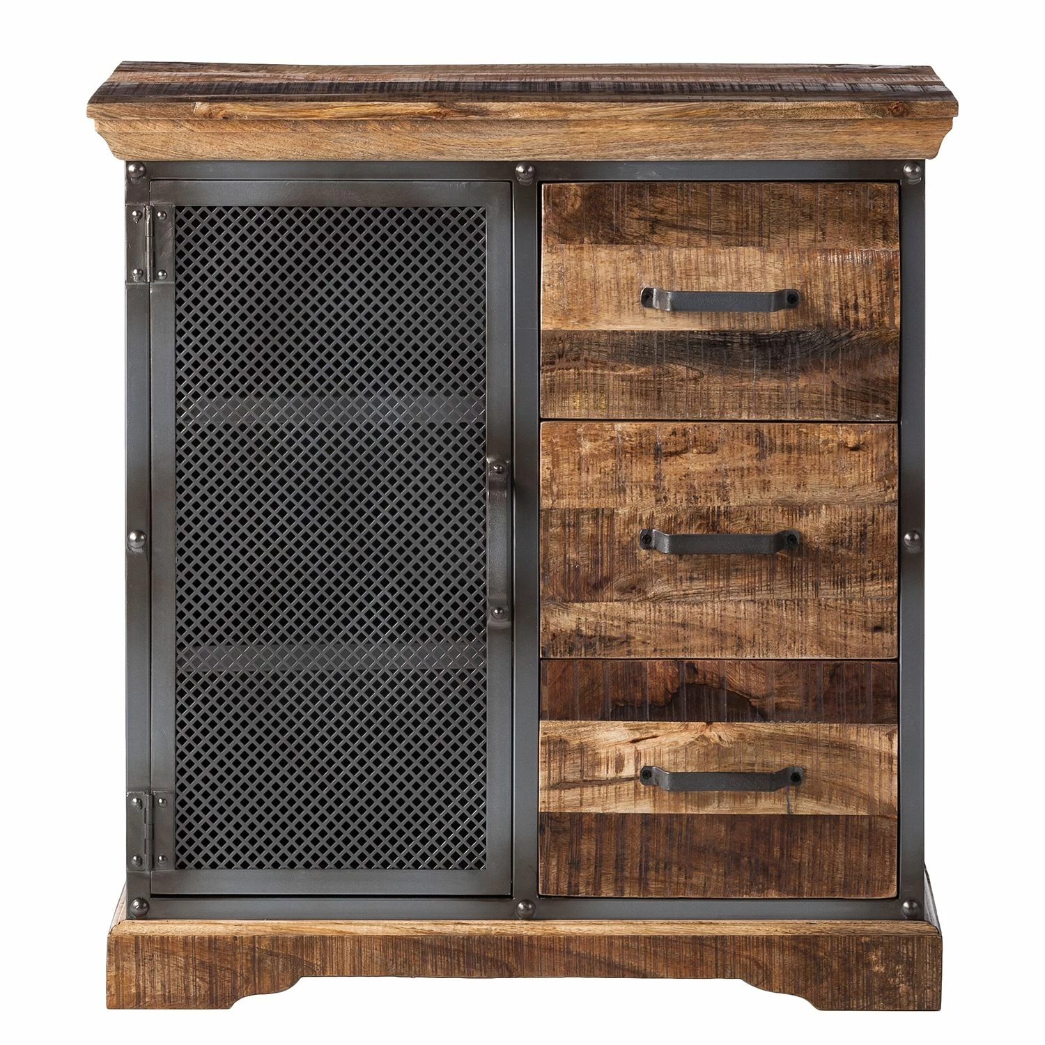 Ars manufacti Buffet Hunter I - Manguier massif / Métal - Manguier / Gris bleu 5 Ars manufacti Buffet Hunter I - Manguier massif / Métal - Manguier / Gris bleu – Image 3