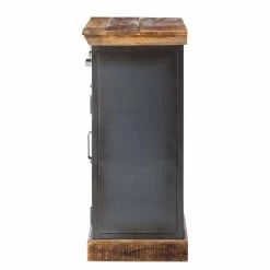 Ars manufacti Buffet Hunter II - Métal / Manguier massif- Manguier / Gris bleu -loftscape Boutique kommode hunter ii metall mango massiv mango blaugrau 4414548