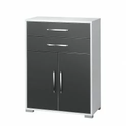 Maja Möbel Commode Merit - Gris brillant / Blanc