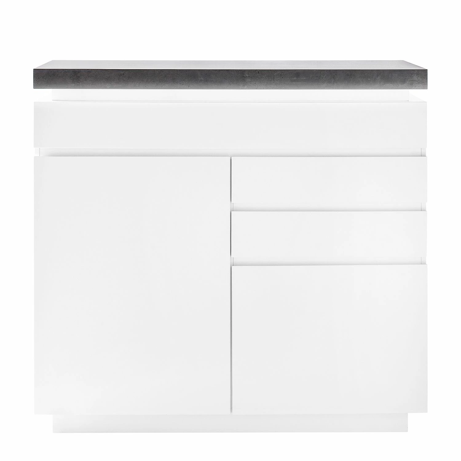 Fredriks Buffet Namona I - Éclairage inclus - Imitation béton / Blanc 6 Fredriks Buffet Namona I - Éclairage inclus - Imitation béton / Blanc – Image 4