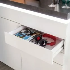 Fredriks Buffet Namona I - Éclairage inclus - Imitation béton / Blanc 18 Fredriks Buffet Namona I - Éclairage inclus - Imitation béton / Blanc -loftscape Boutique kommode namona i inkl beleuchtung weiss anthrazit weiss anthrazit 4040360