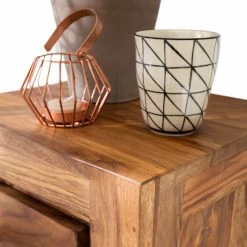 Ars Natura Commode Ohio I - Sheesham massif ciré -loftscape Boutique kommode ohio i seesham massiv gewachst 3458301