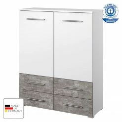 Rauch Blue Commode Siegen III- Blanc alpin / Gris m -loftscape Boutique kommode siegen iii alpinweiss steingrau 5011996