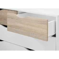 Mørteens Commode Sunndal - Blanc / Chêne clair -loftscape Boutique kommode sunndal weiss eiche dekor 4845148
