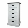 Maison Belfort Commode Nasinu II - Partiellement en paulownia massif - Blanc / Gris ancien -loftscape Boutique kommode weiss 4727780