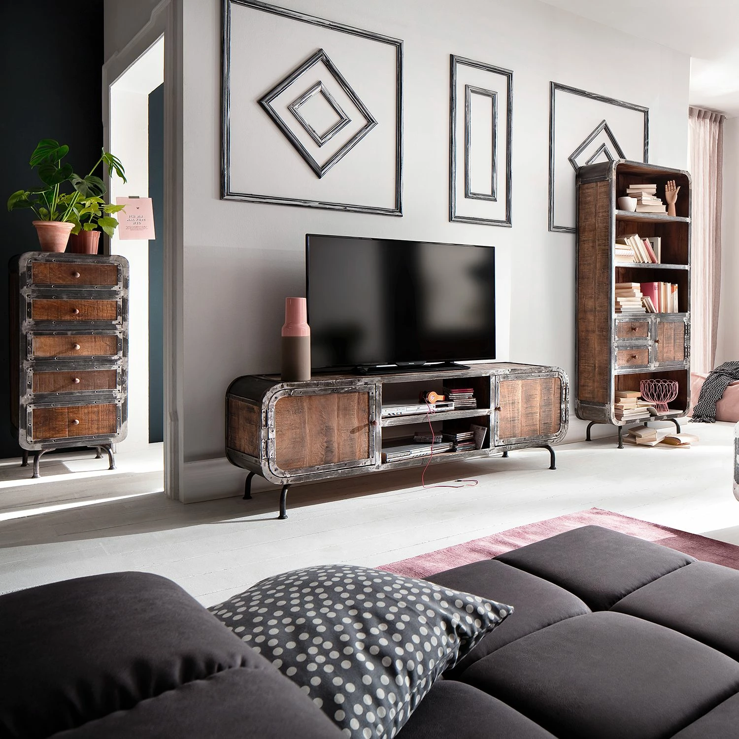 Ars manufacti Étagère Wharton II - Partiellement en acacia massif / Acier 4 Ars manufacti Étagère Wharton II - Partiellement en acacia massif / Acier – Image 2