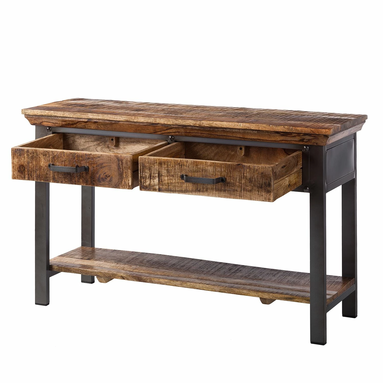 Ars manufacti Console Hunter - Manguier massif / Métal - Manguier / Gris bleu 5 Ars manufacti Console Hunter - Manguier massif / Métal - Manguier / Gris bleu – Image 3