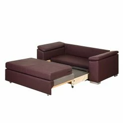 Mooved Canapé convertible Latina IX - Aubergine - Largeur : 210 cm -loftscape Boutique latte 160 al c kissen montana 1022 aubergine breite 205 cm 1726602