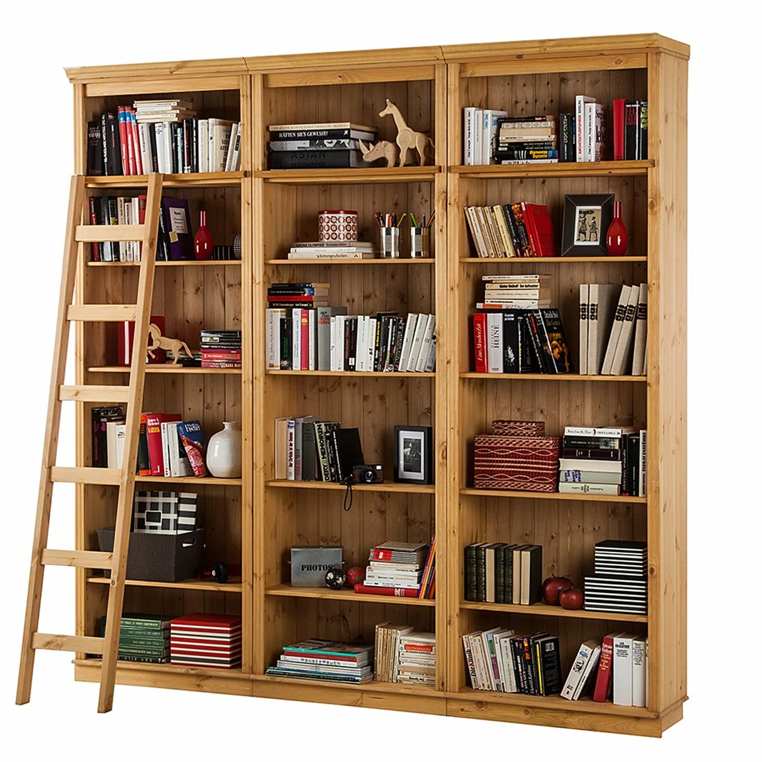 Maison Belfort Bibliothèque Lillehammer II - Pin massif - Epicéa naturel 2 Maison Belfort Bibliothèque Lillehammer II - Pin massif - Epicéa naturel