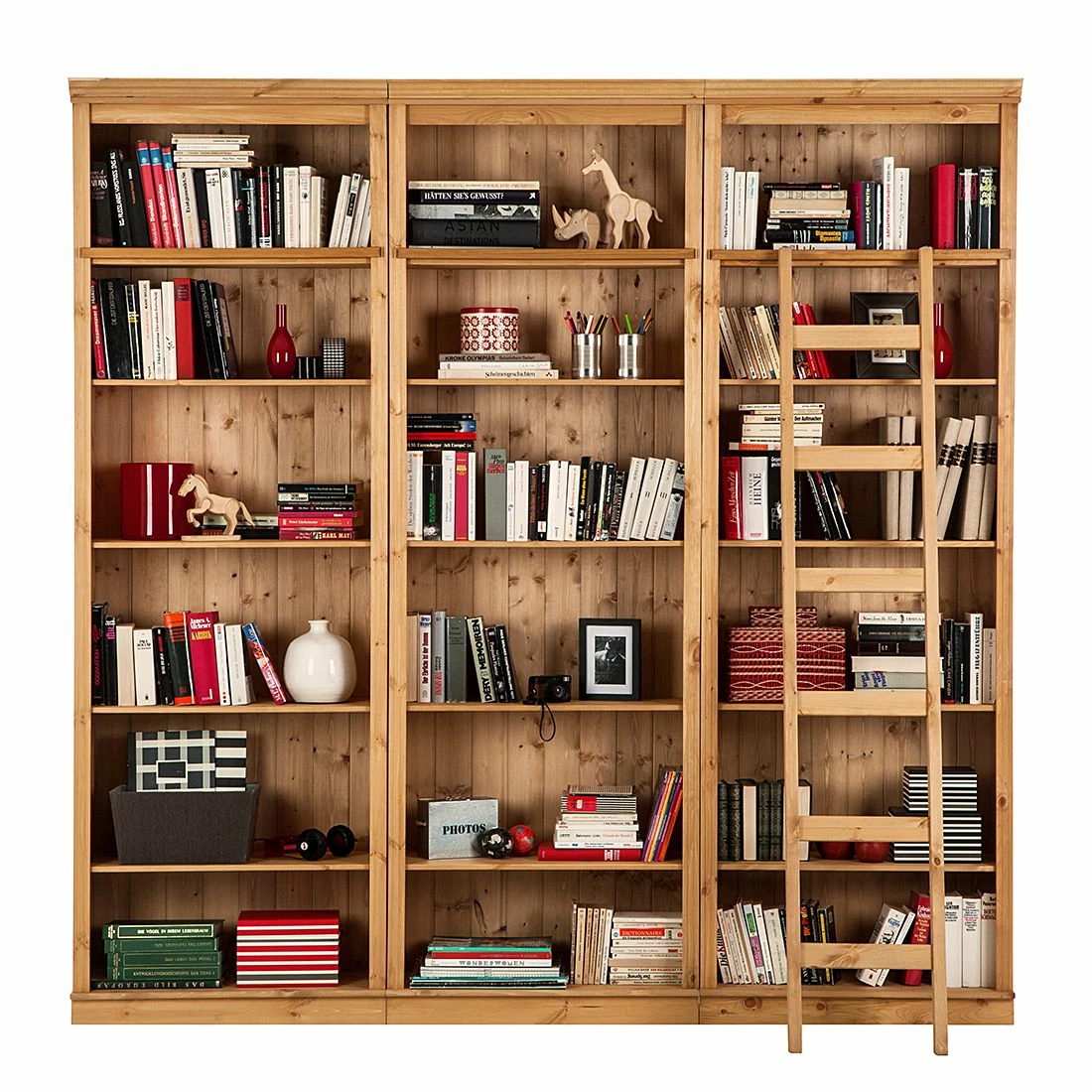 Maison Belfort Bibliothèque Lillehammer II - Pin massif - Epicéa naturel 6 Maison Belfort Bibliothèque Lillehammer II - Pin massif - Epicéa naturel – Image 5