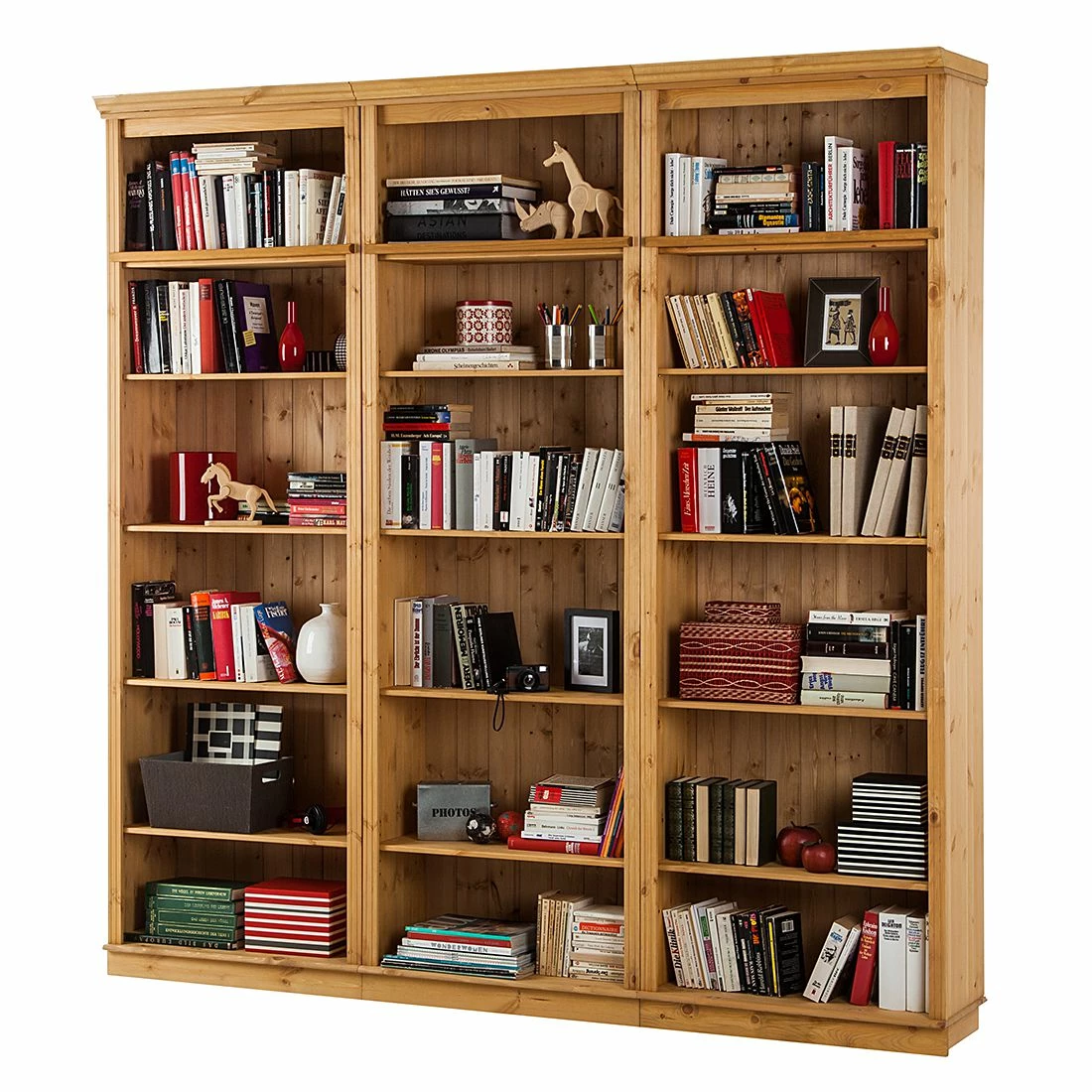 Maison Belfort Bibliothèque Lillehammer II - Pin massif - Epicéa naturel 4 Maison Belfort Bibliothèque Lillehammer II - Pin massif - Epicéa naturel – Image 3