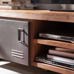 Ars manufacti Buffet Manchester II - Acacia massif / Métal -loftscape Boutique lowboard manchester ii akazie massiv metall 4882952