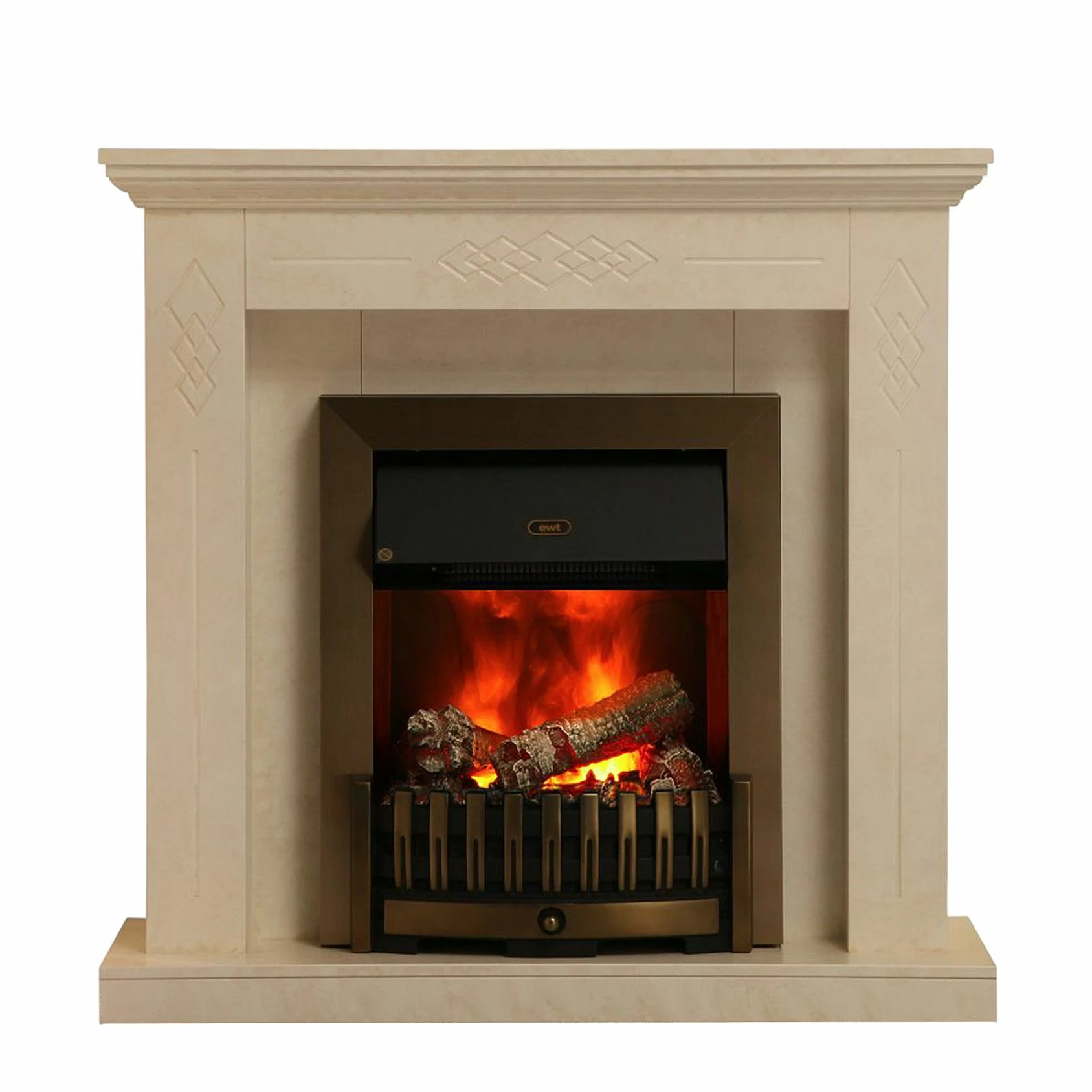 Montreux Cheminée électrique Missouri - Beige - Crème marbré 5 Montreux Cheminée électrique Missouri - Beige - Crème marbré – Image 3