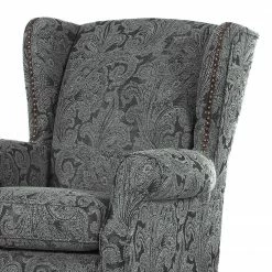 Ridgevalley Fauteuil à oreilles Ajana - Gris 7 Ridgevalley Fauteuil à oreilles Ajana - Gris -loftscape Boutique ohrensessel ajana strukturstoff grau 4697928