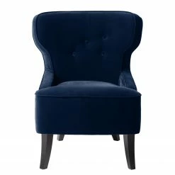 Maison Belfort Fauteuil à oreilles Audrey - Velours -loftscape Boutique ohrensessel audrey samt dunkelblau 4951116