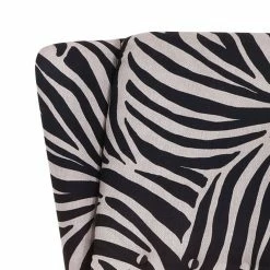 Red Living Fauteuil à oreilles Chaville - Tissu zébré -loftscape Boutique ohrensessel chaville webstoff zebra 391238