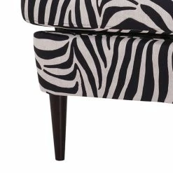 Red Living Fauteuil à oreilles Chaville - Tissu zébré -loftscape Boutique ohrensessel chaville webstoff zebra 391239