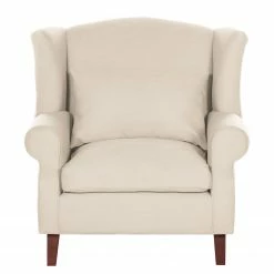 Maison Belfort Fauteuil à oreilles Sofia - Tissu beige 14 Maison Belfort Fauteuil à oreilles Sofia - Tissu beige -loftscape Boutique ohrensessel colmar xl webstoff beige 4830200