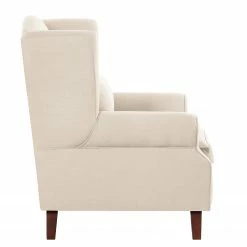 Maison Belfort Fauteuil à oreilles Sofia - Tissu beige 17 Maison Belfort Fauteuil à oreilles Sofia - Tissu beige -loftscape Boutique ohrensessel colmar xl webstoff beige 4830212