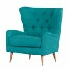 Norrwood Fauteuil à oreilles Feliz - Bleu pétrole -loftscape Boutique ohrensessel feliz webstoff petrol 3472461