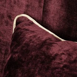 Red Living Fauteuil à oreilles Madame Lebon Velours - rouge bourgogne -loftscape Boutique ohrensessel humphrey samtstoff burgundy 382875