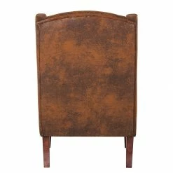 Red Living Fauteuil à oreilles Italo - Microfibre marron -loftscape Boutique ohrensessel italo microfaser braun 253369