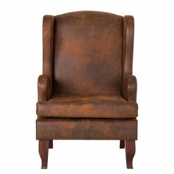 Red Living Fauteuil à oreilles Italo - Microfibre marron -loftscape Boutique ohrensessel italo microfaser braun 253370