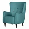 Mørteens Fauteuil à oreilles Josslyn - Tissu pétrole -loftscape Boutique ohrensessel josslyn webstoff petrol 453481