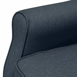 Maison Belfort Ensemble de salon Luro (2-1) - Bleu foncé -loftscape Boutique ohrensessel luro strukturstoff dunkelblau 4542548