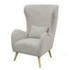 Mørteens Fauteuil Madame Lebon II -Tissu - Gris fumé -loftscape Boutique ohrensessel madame lebon iii webstoff rauchgrau 4263700