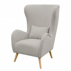 Mørteens Fauteuil Madame Lebon II -Tissu - Gris fumé