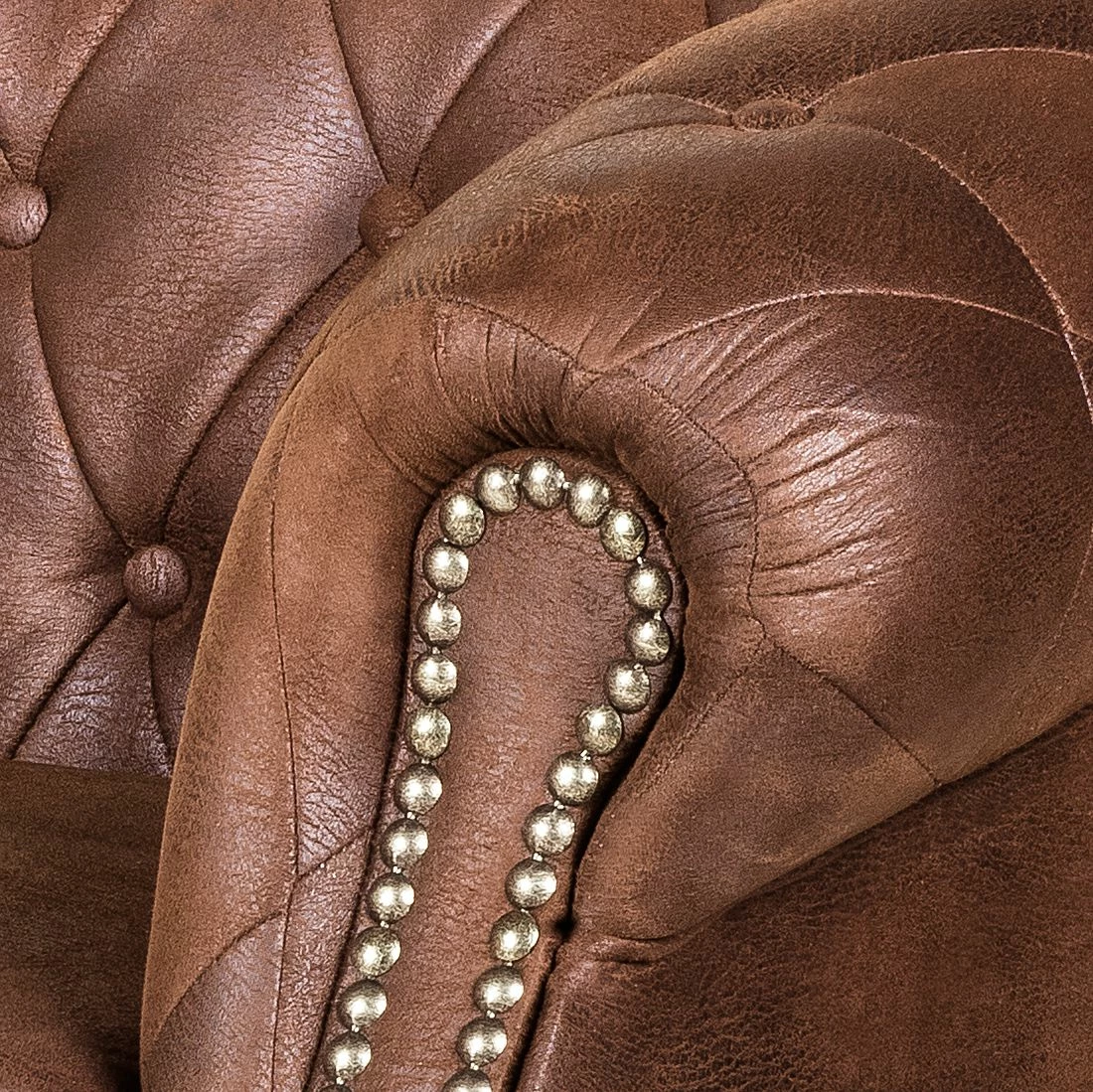 Ars manufacti Ensemble de salon Benavente (3 - 2 - 1) - Aspect vieux cuir marron 22 Ars manufacti Ensemble de salon Benavente (3 - 2 - 1) - Aspect vieux cuir marron – Image 20