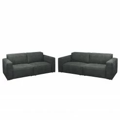 Ars manufacti Ensemble de salon Manchester (3-2) - Anthracite