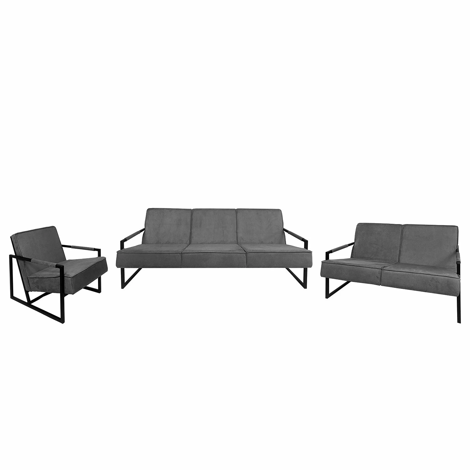 Ars manufacti Ensemble de salon Manchester IV (3-2-1) - Gris 3 Ars manufacti Ensemble de salon Manchester IV (3-2-1) - Gris