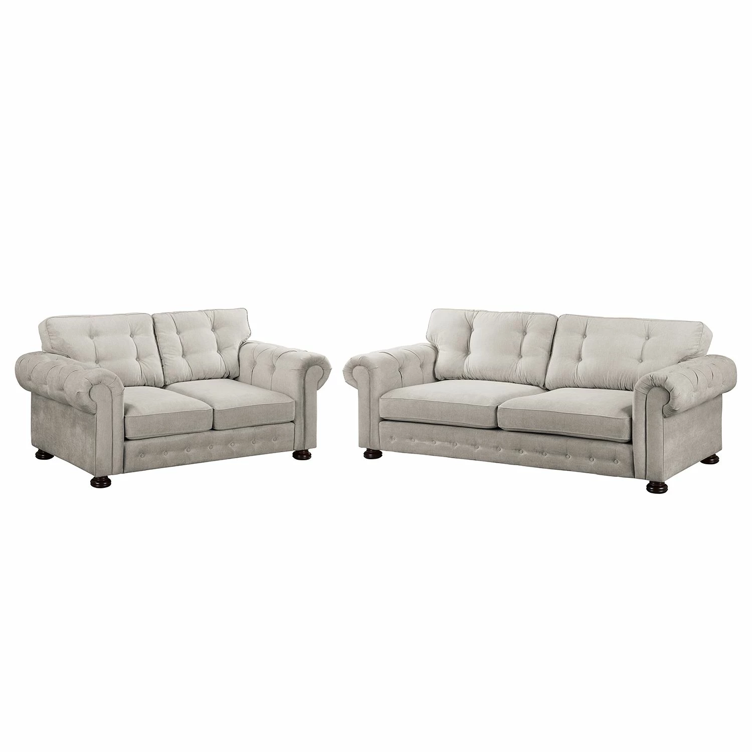 Velvet Studio Ensemble de salon Marau (3-2) - Granit 3 Velvet Studio Ensemble de salon Marau (3-2) - Granit