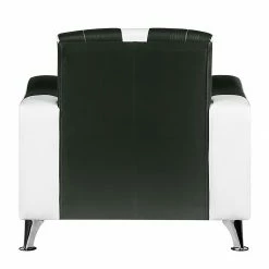 Studio Monroe Canapé panoramique Nixa (3 -2 -1) - Cuir synthétique - Blanc / Noir 31 Studio Monroe Canapé panoramique Nixa (3 -2 -1) - Cuir synthétique - Blanc / Noir -loftscape Boutique polstergarnitur nixa 3 2 1 kunstleder weiss schwarz 435968