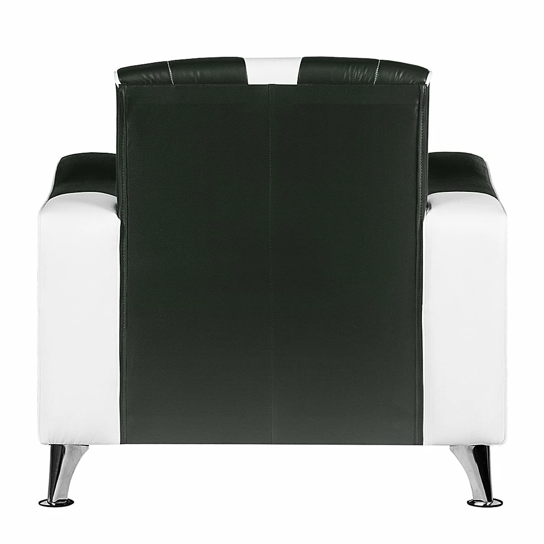 Studio Monroe Canapé panoramique Nixa (3 -2 -1) - Cuir synthétique - Blanc / Noir 13 Studio Monroe Canapé panoramique Nixa (3 -2 -1) - Cuir synthétique - Blanc / Noir – Image 11