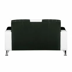 Studio Monroe Canapé panoramique Nixa (3 -2 -1) - Cuir synthétique - Blanc / Noir 28 Studio Monroe Canapé panoramique Nixa (3 -2 -1) - Cuir synthétique - Blanc / Noir -loftscape Boutique polstergarnitur nixa 3 2 1 kunstleder weiss schwarz 435972