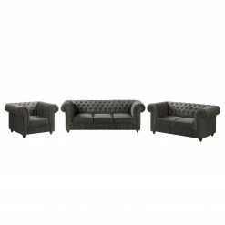 Maison Belfort Ensemble de salon Pintano (3-2-1) - Gris