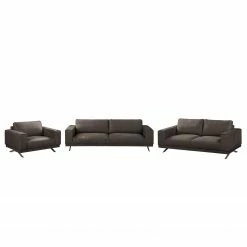 Fredriks Ensemble de salon Ramilia (3-2-1) - Gris marron