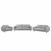 Fredriks Ensemble de salon Ramilia (3-2-1) - Gris clair -loftscape Boutique polstergarnitur ramilia 3 2 1 strukturstoff hellgrau 4883612