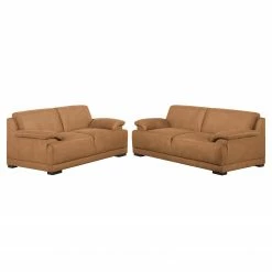 Modoform Ensemble de salon Robö (3-2) - Marron clair - Boxspring