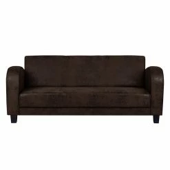 Ars manufacti Canapé panoramique Tullow (3 -2 -1) - Aspect vieux cuir marron foncé -loftscape Boutique polstergarnitur tullow 3 2 1 antiklederoptik dunkelbraun 437613