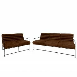 Ars manufacti Ensemble de salon Voda II (3-2) - Marron chocolat