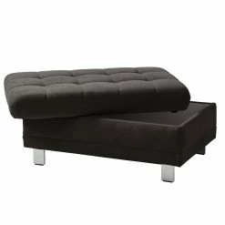 Loftscape Pouf repose-pieds Ayna - Microfibre -loftscape Boutique polsterhocker ayna microfaser braungrau 4787596