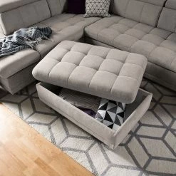 Loftscape Pouf repose-pieds Ayna - Microfibre 24 Loftscape Pouf repose-pieds Ayna - Microfibre -loftscape Boutique polsterhocker ayna microfaser kaschmir 4947712