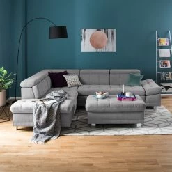 Fredriks Pouf repose-pieds Ayna - Platine 17 Fredriks Pouf repose-pieds Ayna - Platine -loftscape Boutique polsterhocker ayna microfaser platin 4947728