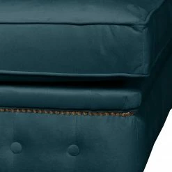 Jack & Alice Repose-pieds capitonné Esplanada - Petit format - Velours - Bleu foncé -loftscape Boutique polsterhocker esplanada klein microfaser dunkelblau 4506044