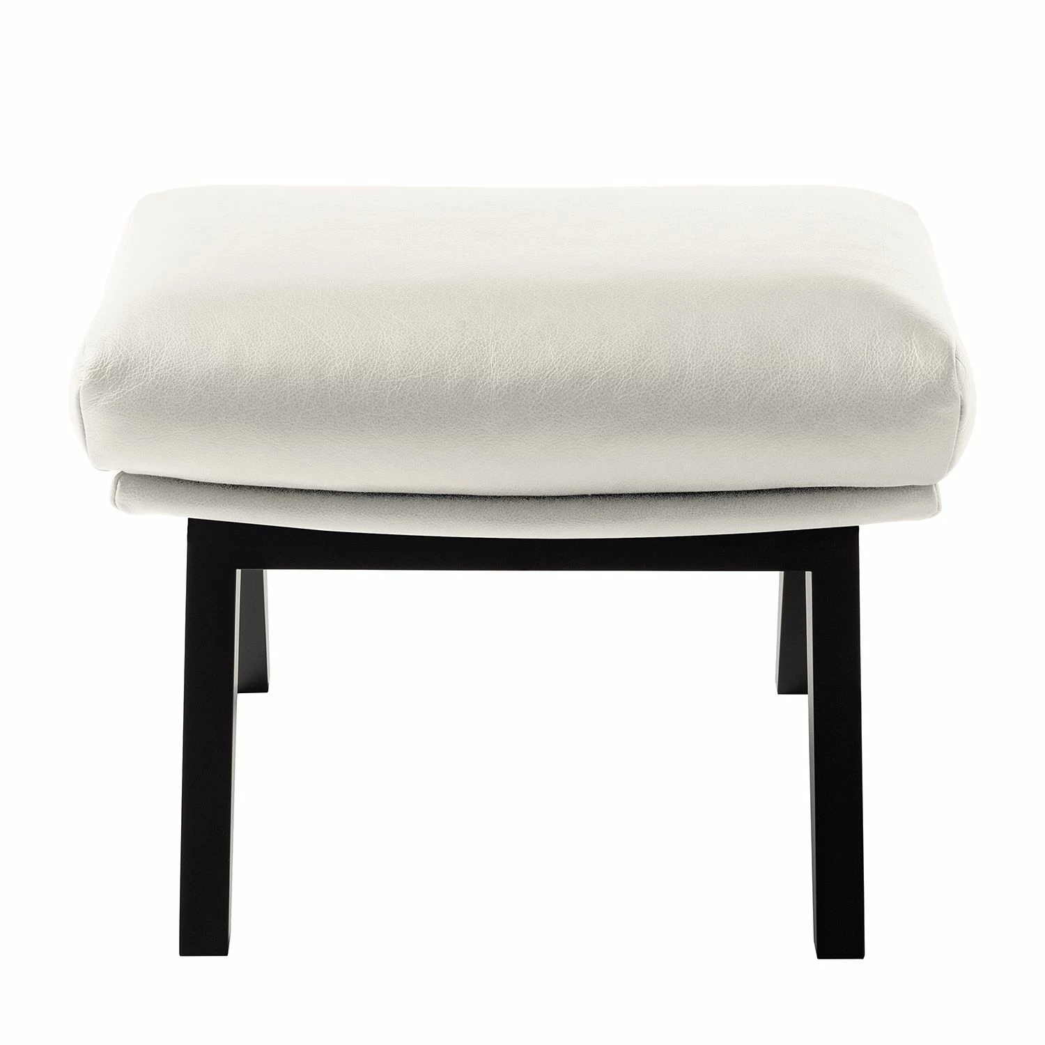 Studio Copenhagen Pouf repose-pieds Hepburn I - Cuir véritable Neka : Blanc - Noir 5 Studio Copenhagen Pouf repose-pieds Hepburn I - Cuir véritable Neka : Blanc - Noir – Image 3